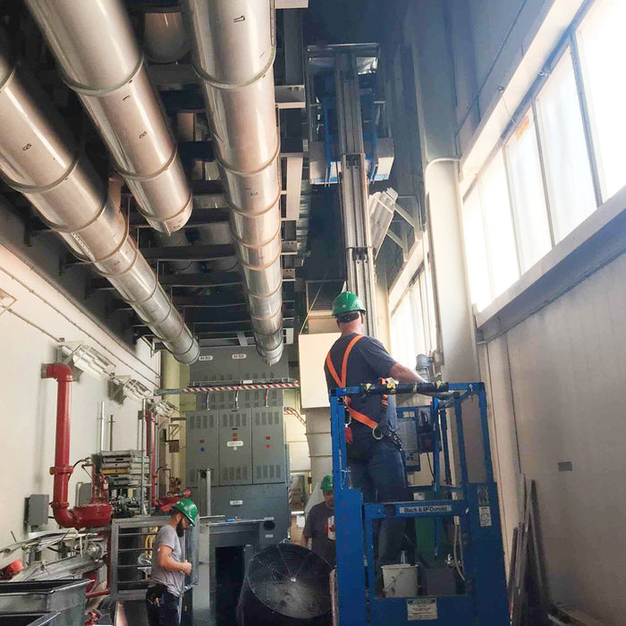 Critical industrial building ventilation upgrade